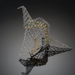 “Origami Crane" Brooch